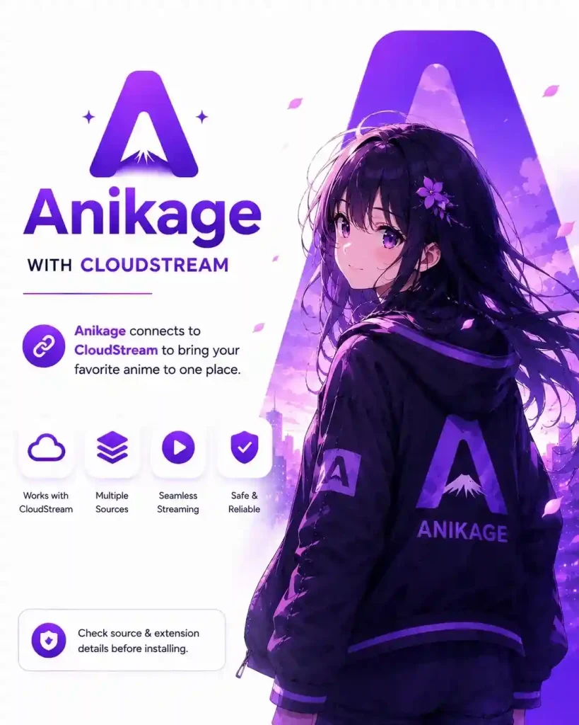 Anikage anime source extension for CloudStream